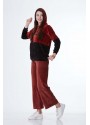 KAPÜŞONLU KADİFE SWEAT